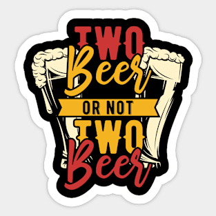 Couple Beer Sticker